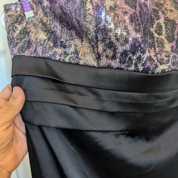 ELEGANT Strapless Sequin 2 PC Dress | 12 | Mini & Overskirt | EUC | PROM READY - Picture 12 of 12